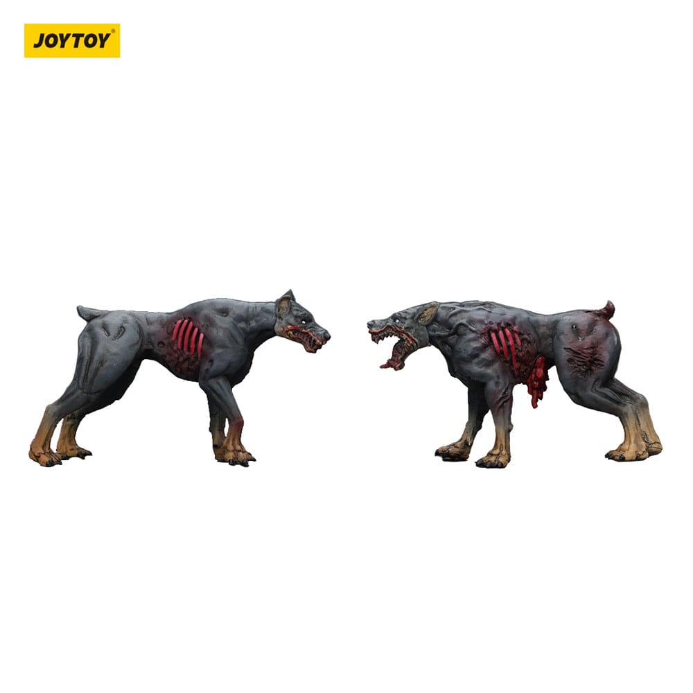 🧪 LAB | SU ORDINAZIONE Zombie Dark Source Action Figures 2-Pack Police Dogs 8 cm