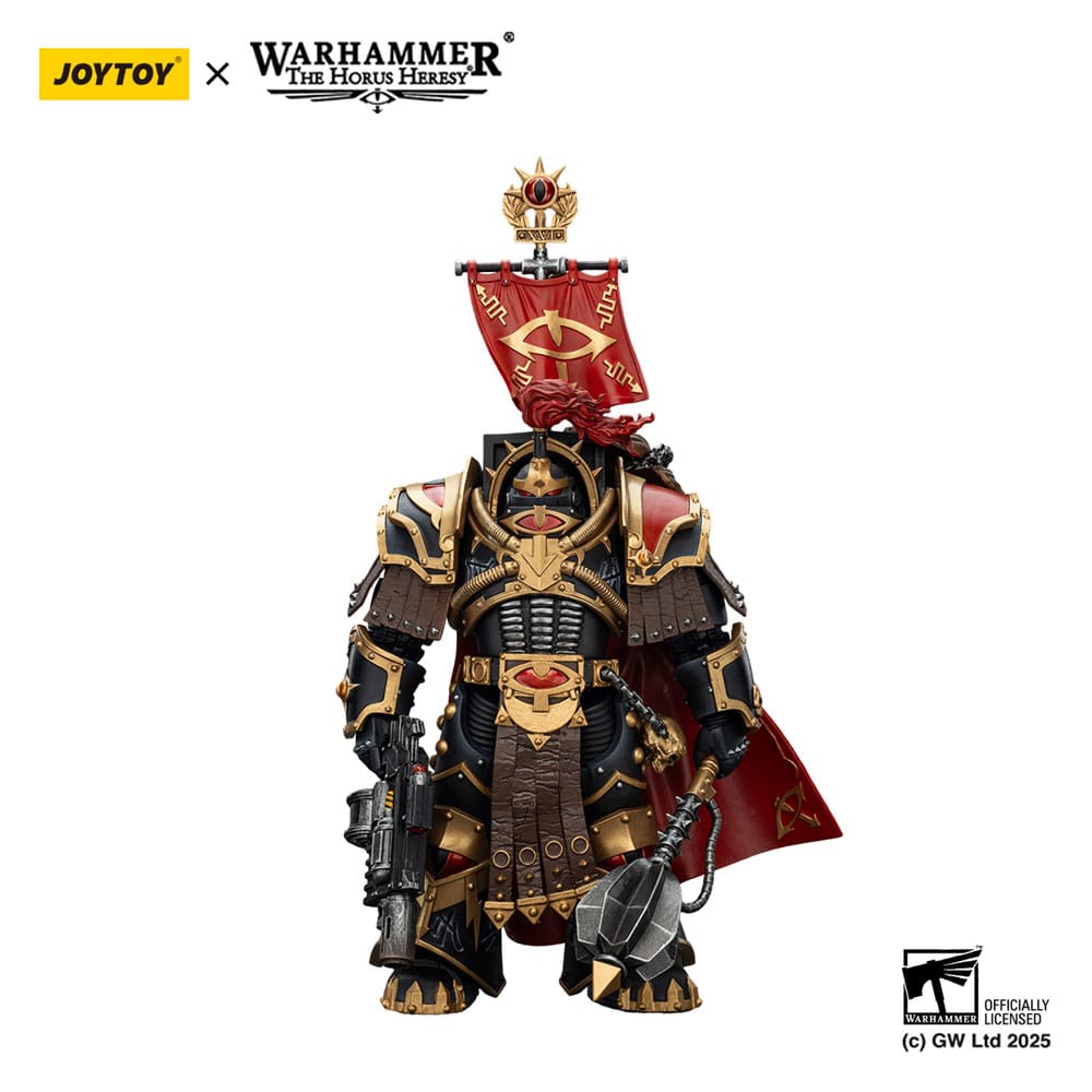 🧪 LAB | SU ORDINAZIONE Warhammer 40,000: Sons of Horus Action Figure Legion Cataphractii Praetorwith Combi-Melta and Power Maul 14 cm