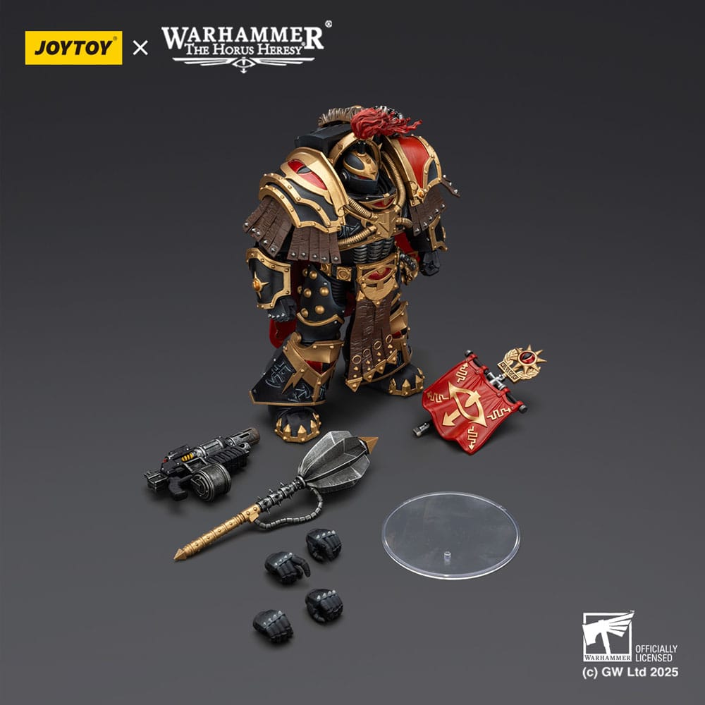 🧪 LAB | SU ORDINAZIONE Warhammer 40,000: Sons of Horus Action Figure Legion Cataphractii Praetorwith Combi-Melta and Power Maul 14 cm