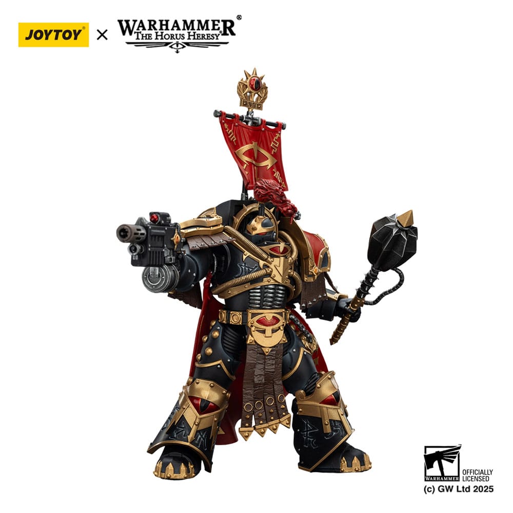 🧪 LAB | SU ORDINAZIONE Warhammer 40,000: Sons of Horus Action Figure Legion Cataphractii Praetorwith Combi-Melta and Power Maul 14 cm