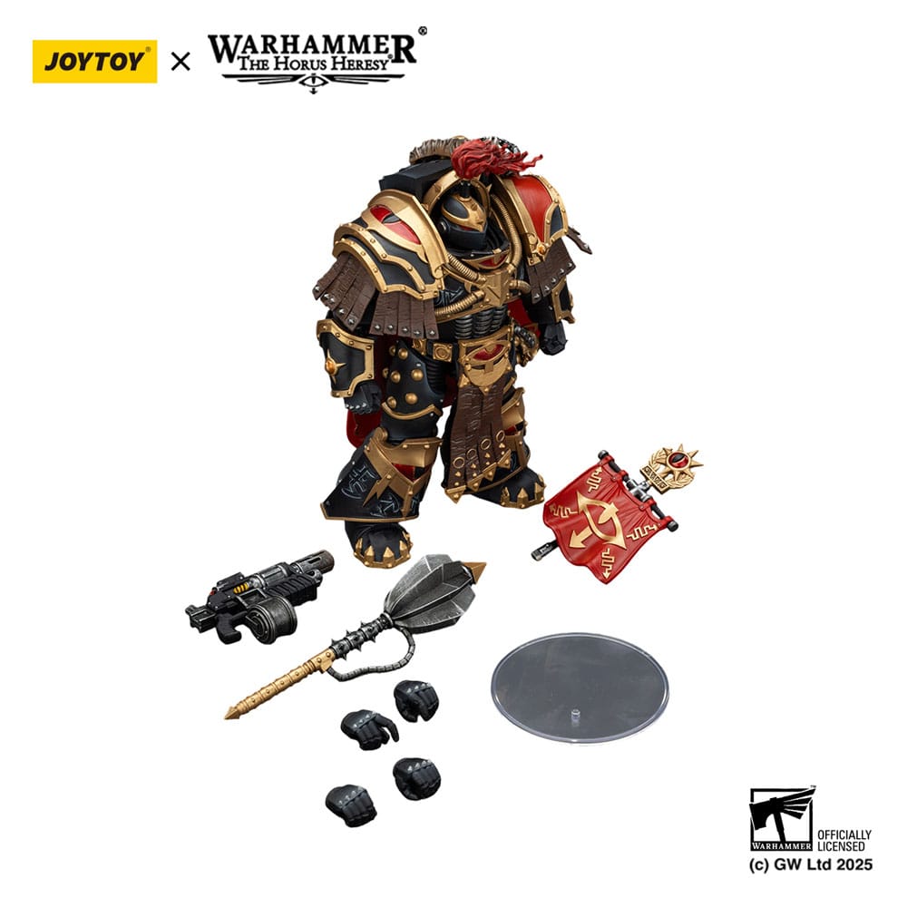 🧪 LAB | SU ORDINAZIONE Warhammer 40,000: Sons of Horus Action Figure Legion Cataphractii Praetorwith Combi-Melta and Power Maul 14 cm
