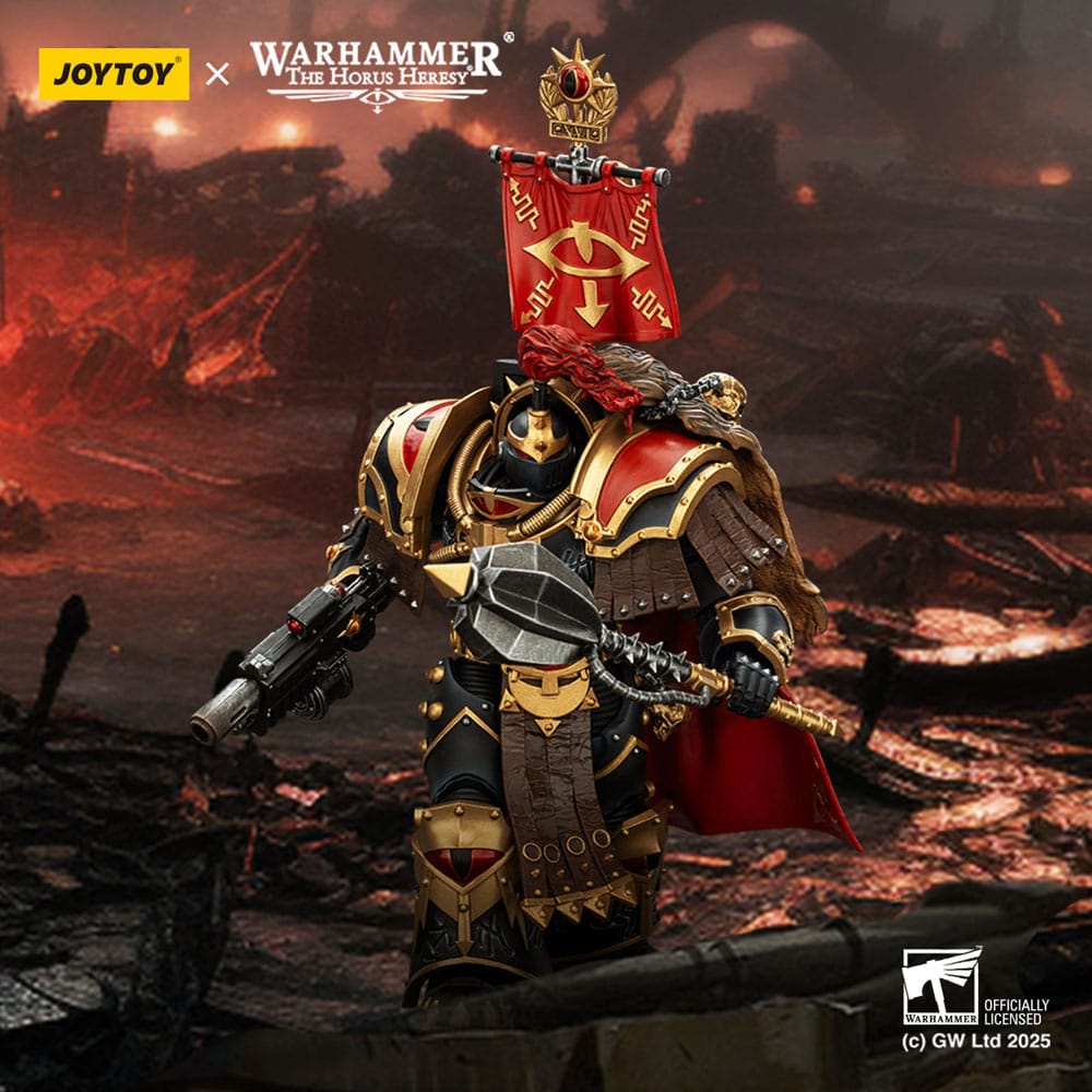 🧪 LAB | SU ORDINAZIONE Warhammer 40,000: Sons of Horus Action Figure Legion Cataphractii Praetorwith Combi-Melta and Power Maul 14 cm