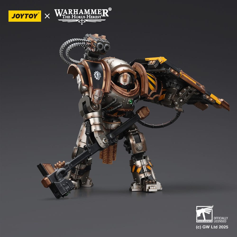 🧪 LAB | SU ORDINAZIONE Warhammer The Horus Heresy Action Figure Iron Warriors Iron Circle Domitar-Ferrum Class Battle-automata with Karceri Battle Shield 24 cm
