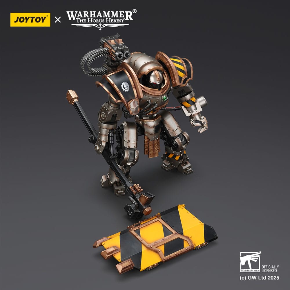 🧪 LAB | SU ORDINAZIONE Warhammer The Horus Heresy Action Figure Iron Warriors Iron Circle Domitar-Ferrum Class Battle-automata with Karceri Battle Shield 24 cm