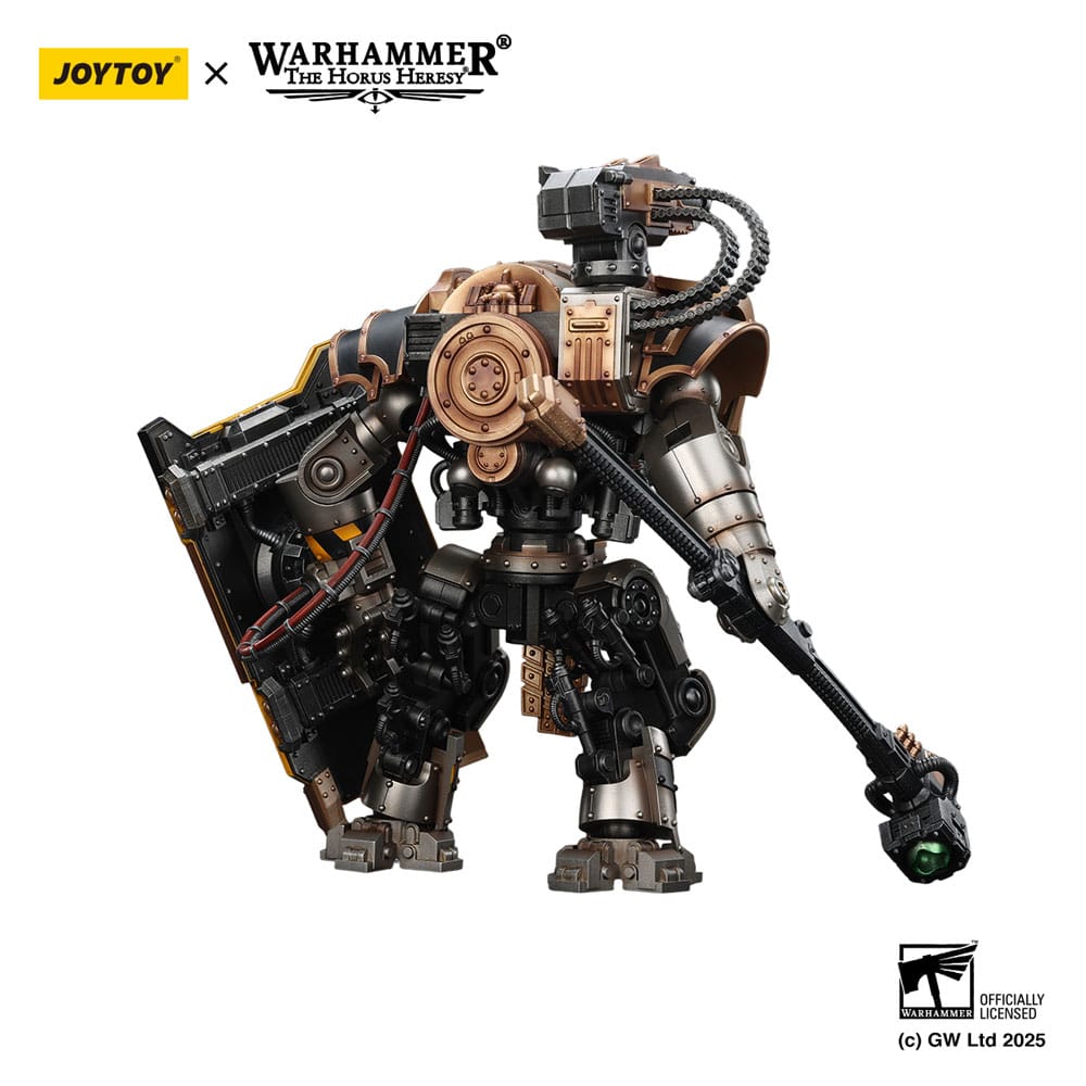 🧪 LAB | SU ORDINAZIONE Warhammer The Horus Heresy Action Figure Iron Warriors Iron Circle Domitar-Ferrum Class Battle-automata with Karceri Battle Shield 24 cm