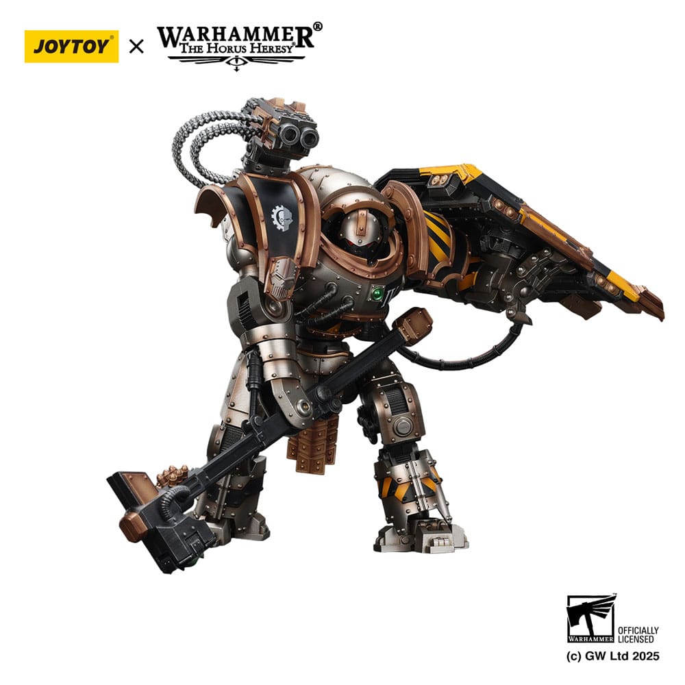 🧪 LAB | SU ORDINAZIONE Warhammer The Horus Heresy Action Figure Iron Warriors Iron Circle Domitar-Ferrum Class Battle-automata with Karceri Battle Shield 24 cm
