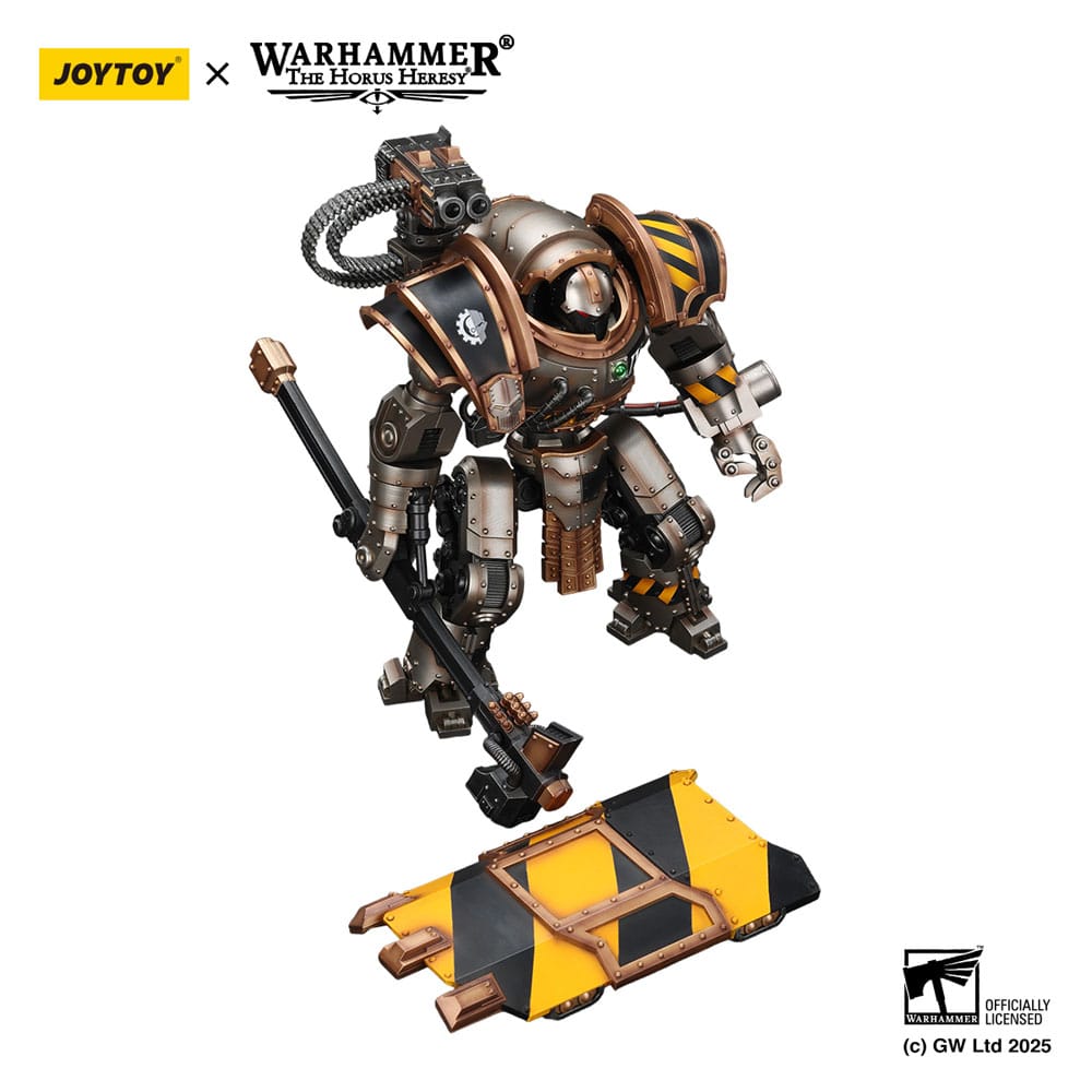 🧪 LAB | SU ORDINAZIONE Warhammer The Horus Heresy Action Figure Iron Warriors Iron Circle Domitar-Ferrum Class Battle-automata with Karceri Battle Shield 24 cm