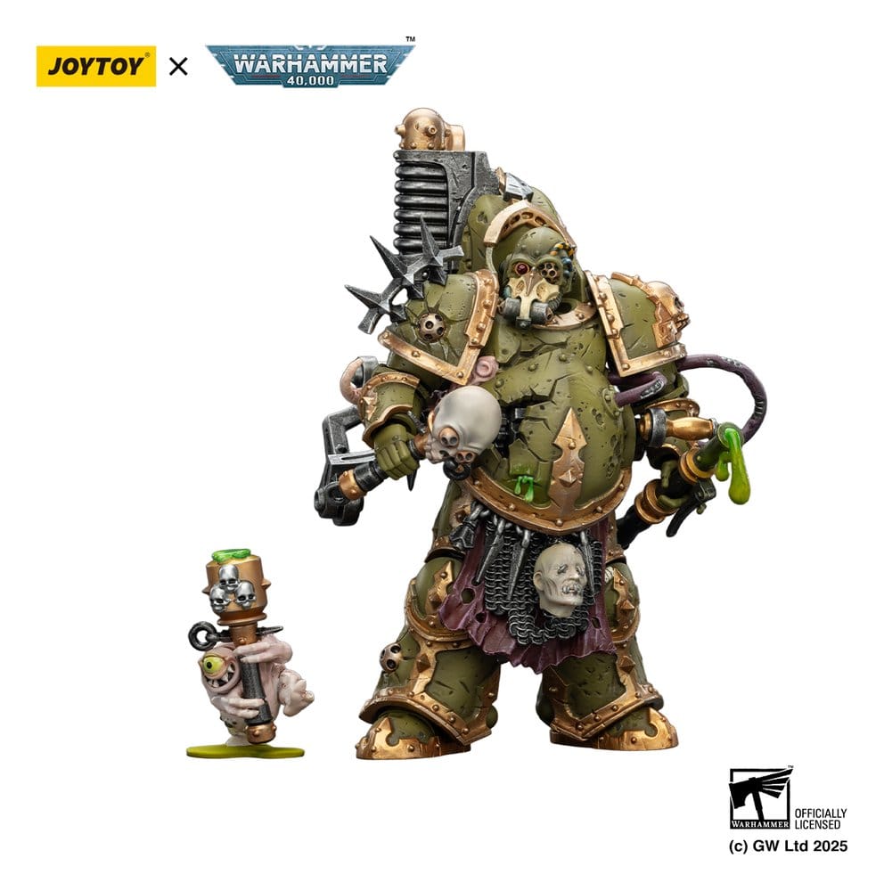 🧪 LAB | SU ORDINAZIONE Warhammer 40,000 Action Figure Death Guard Foul Blight spawn with Plague Sprayer 12 cm