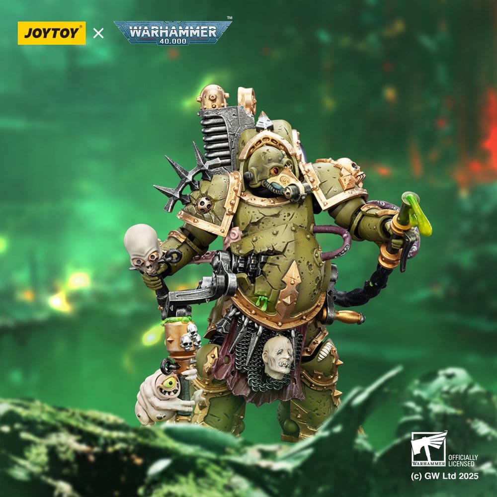 🧪 LAB | SU ORDINAZIONE Warhammer 40,000 Action Figure Death Guard Foul Blight spawn with Plague Sprayer 12 cm