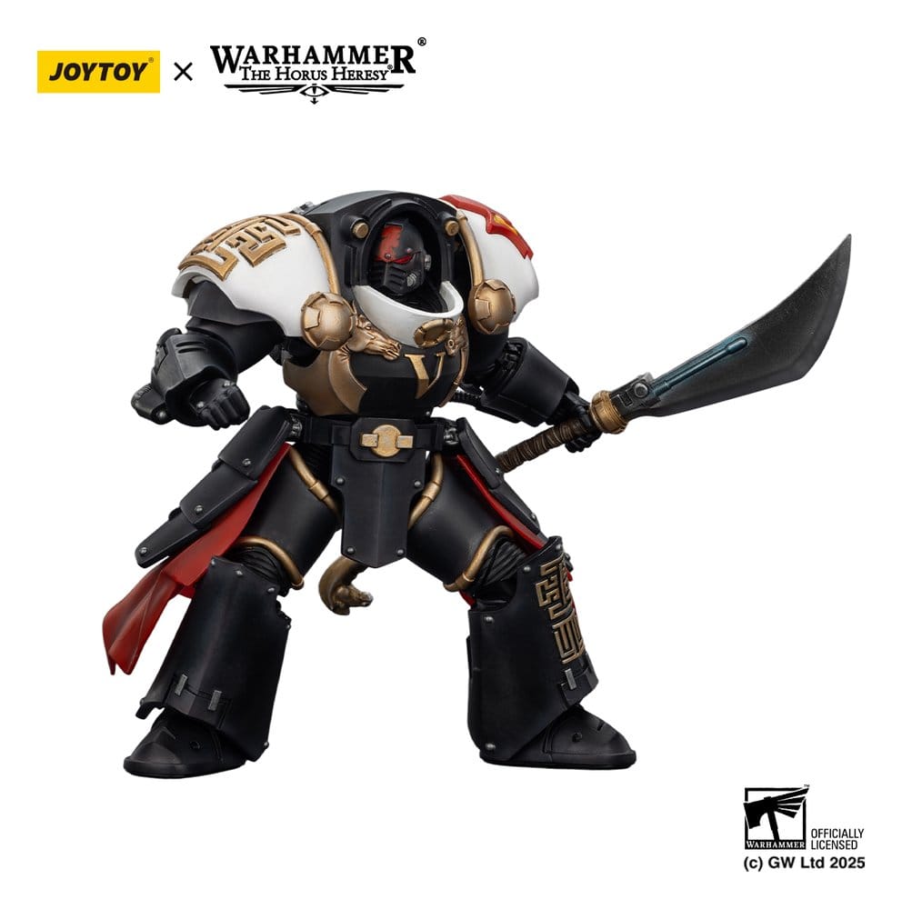 🧪 LAB | SU ORDINAZIONE Warhammer The Horus Heresy Action Figure White Scars Ebon Keshig Terminator 1 with Power Glaive 13 cm