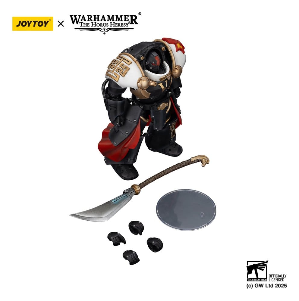 🧪 LAB | SU ORDINAZIONE Warhammer The Horus Heresy Action Figure White Scars Ebon Keshig Terminator 1 with Power Glaive 13 cm