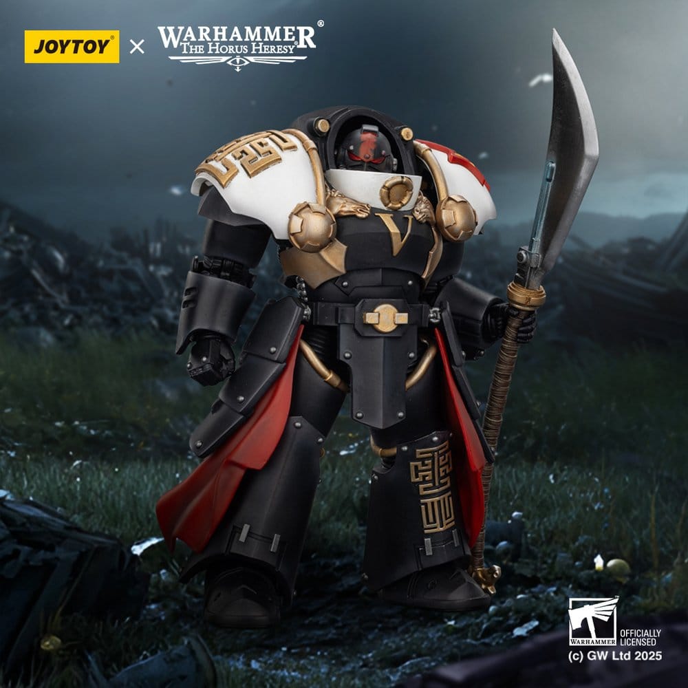 🧪 LAB | SU ORDINAZIONE Warhammer The Horus Heresy Action Figure White Scars Ebon Keshig Terminator 1 with Power Glaive 13 cm