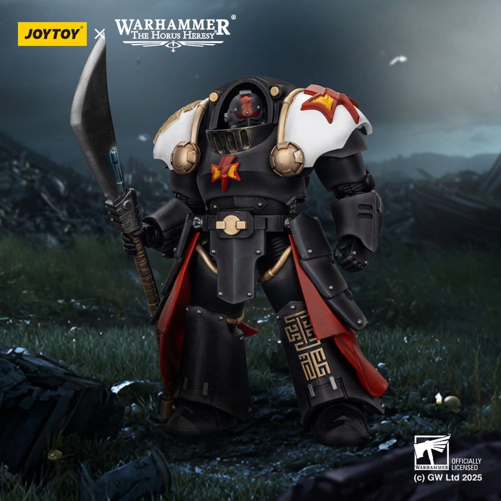 🧪 LAB | SU ORDINAZIONE Warhammer The Horus Heresy Action Figure White Scars Ebon Keshig Terminator 2 with Power Glaive 13 cm