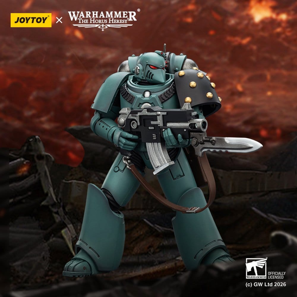 🧪 LAB | SU ORDINAZIONE Warhammer The Horus Heresy Action Figure Sons of Horus MKVI Tactical Legionary 12 cm
