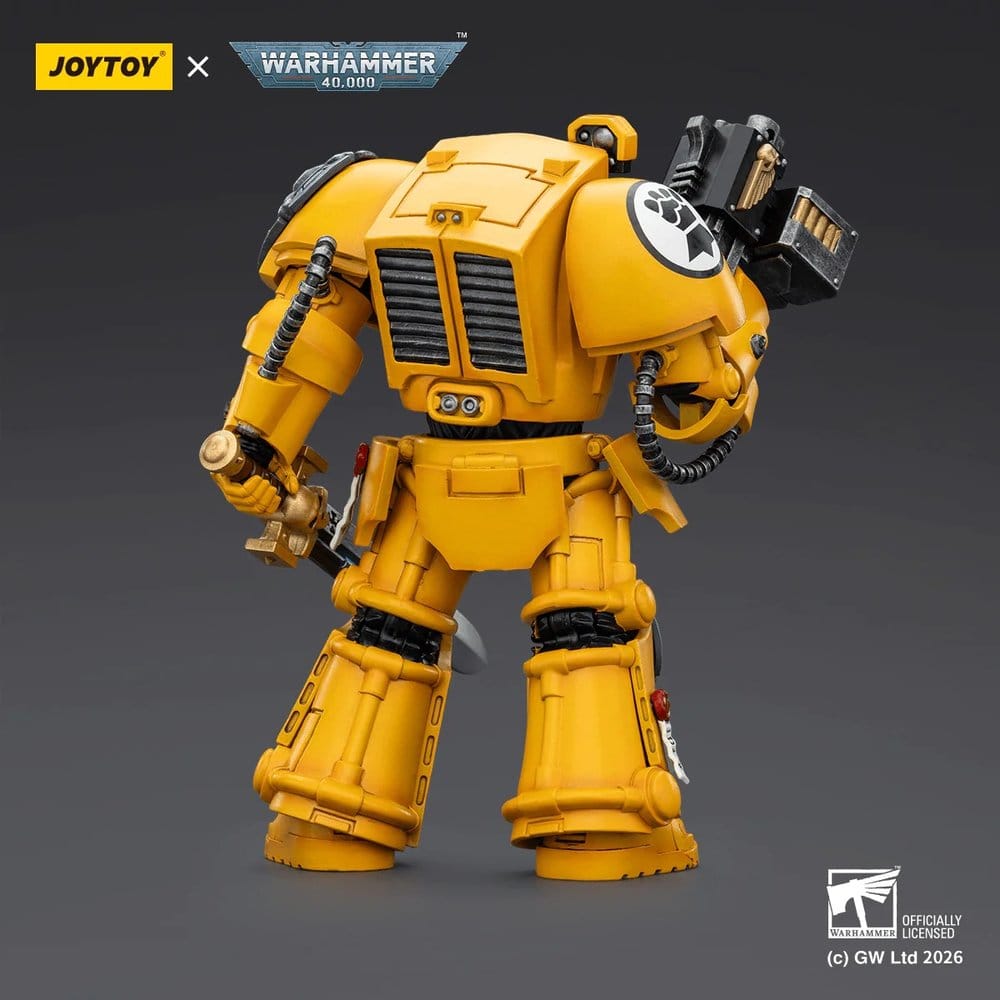 🧪 LAB | SU ORDINAZIONE Warhammer 40,000 Action Figure Imperial Fists Terminator 1 with Power Sword and Storm Bolter 14 cm
