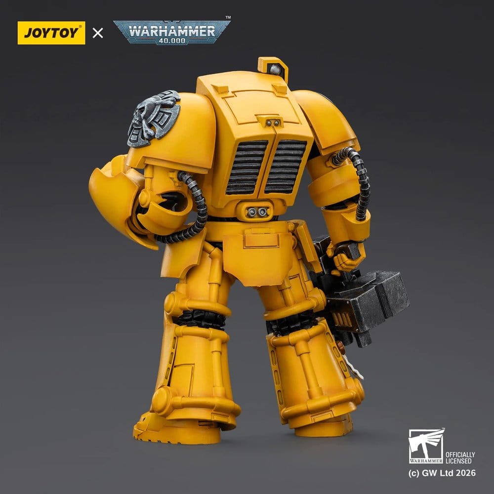 🧪 LAB | SU ORDINAZIONE Warhammer 40,000 Action Figure Imperial Fists Terminator 2 with Power Fist and Storm Bolter 14 cm
