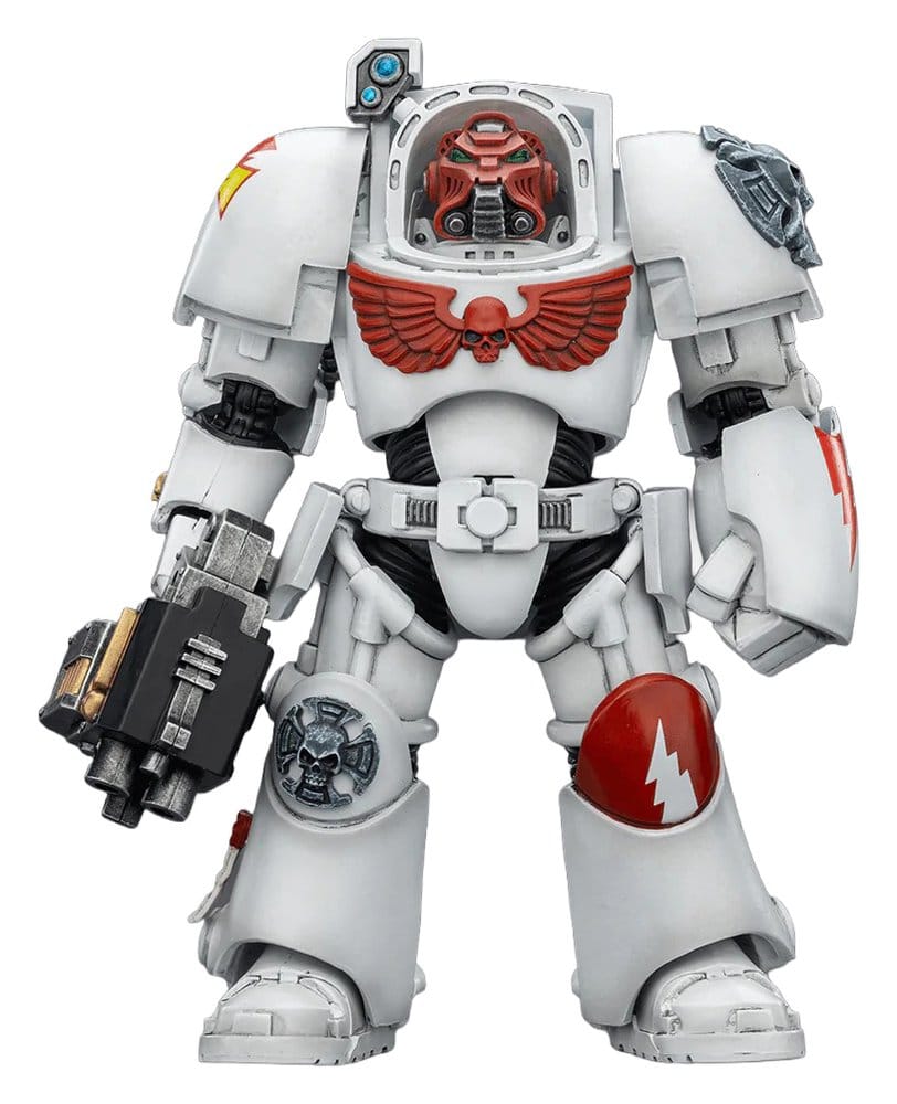 🧪 LAB | SU ORDINAZIONE Warhammer 40,000 Action Figure White Scars Terminator 2 with Power Fist and Storm Bolter 14 cm