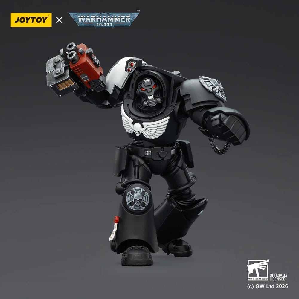 🧪 LAB | SU ORDINAZIONE Warhammer 40,000 Action Figure Raven Guard Terminator 2 with Power Fist and Storm Bolter 14 cm