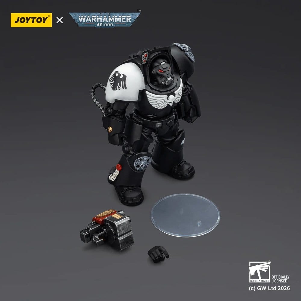 🧪 LAB | SU ORDINAZIONE Warhammer 40,000 Action Figure Raven Guard Terminator 2 with Power Fist and Storm Bolter 14 cm