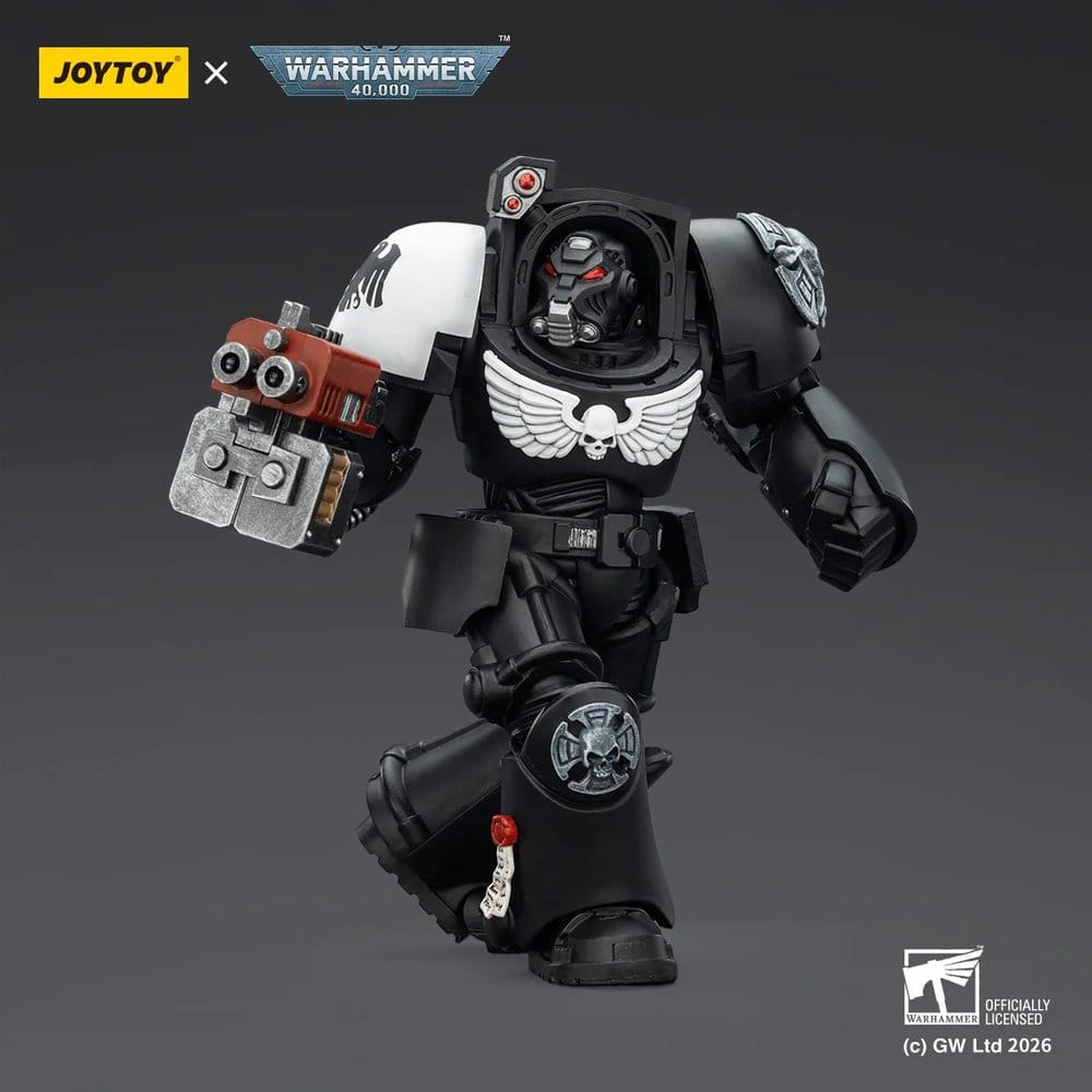 🧪 LAB | SU ORDINAZIONE Warhammer 40,000 Action Figure Raven Guard Terminator 2 with Power Fist and Storm Bolter 14 cm