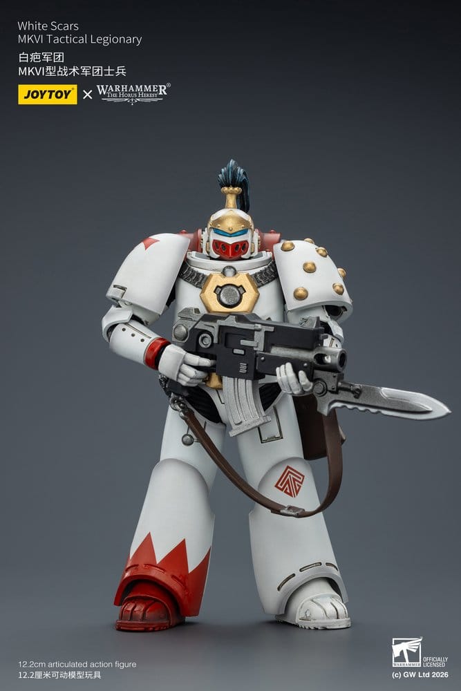 🧪 LAB | SU ORDINAZIONE Warhammer The Horus Heresy Action Figure White Scars MKVI Tactical Legionary 12 cm