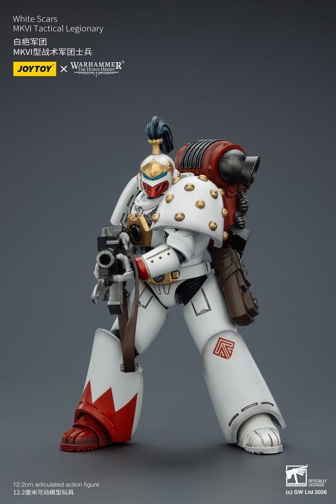 🧪 LAB | SU ORDINAZIONE Warhammer The Horus Heresy Action Figure White Scars MKVI Tactical Legionary 12 cm