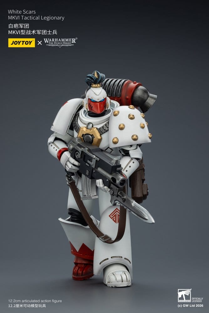 🧪 LAB | SU ORDINAZIONE Warhammer The Horus Heresy Action Figure White Scars MKVI Tactical Legionary 12 cm