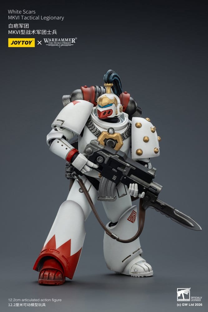 🧪 LAB | SU ORDINAZIONE Warhammer The Horus Heresy Action Figure White Scars MKVI Tactical Legionary 12 cm