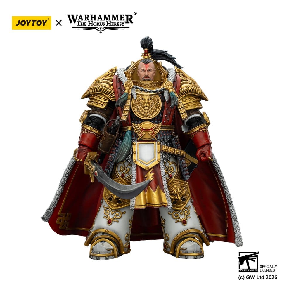 🧪 LAB | SU ORDINAZIONE Warhammer The Horus Heresy Action Figure White Scars Jaghatai Khan Primarch of the Vth Legion 19 cm