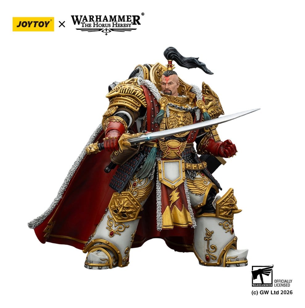 🧪 LAB | SU ORDINAZIONE Warhammer The Horus Heresy Action Figure White Scars Jaghatai Khan Primarch of the Vth Legion 19 cm