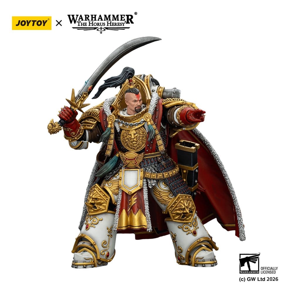 🧪 LAB | SU ORDINAZIONE Warhammer The Horus Heresy Action Figure White Scars Jaghatai Khan Primarch of the Vth Legion 19 cm