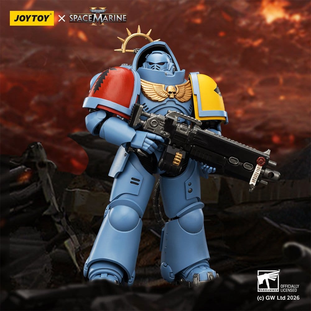 🧪 LAB | SU ORDINAZIONE Warhammer 40,000 Action Figure Game Edition Space Wolves Heavy Intercessor 13 cm