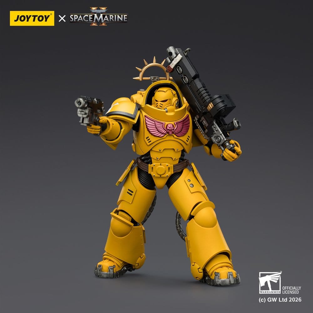 🧪 LAB | SU ORDINAZIONE Warhammer 40,000 Action Figure Game Edition Imperial Fists Heavy Intercessor 13 cm