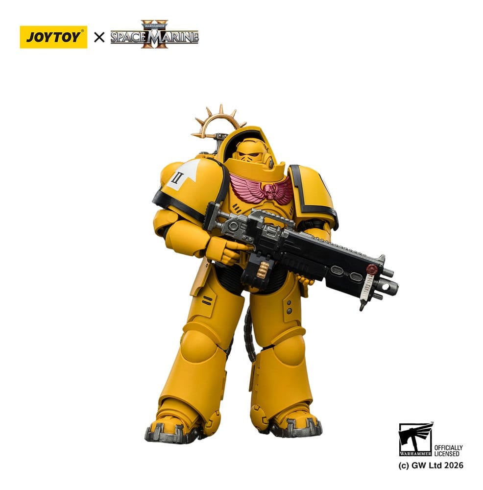 🧪 LAB | SU ORDINAZIONE Warhammer 40,000 Action Figure Game Edition Imperial Fists Heavy Intercessor 13 cm