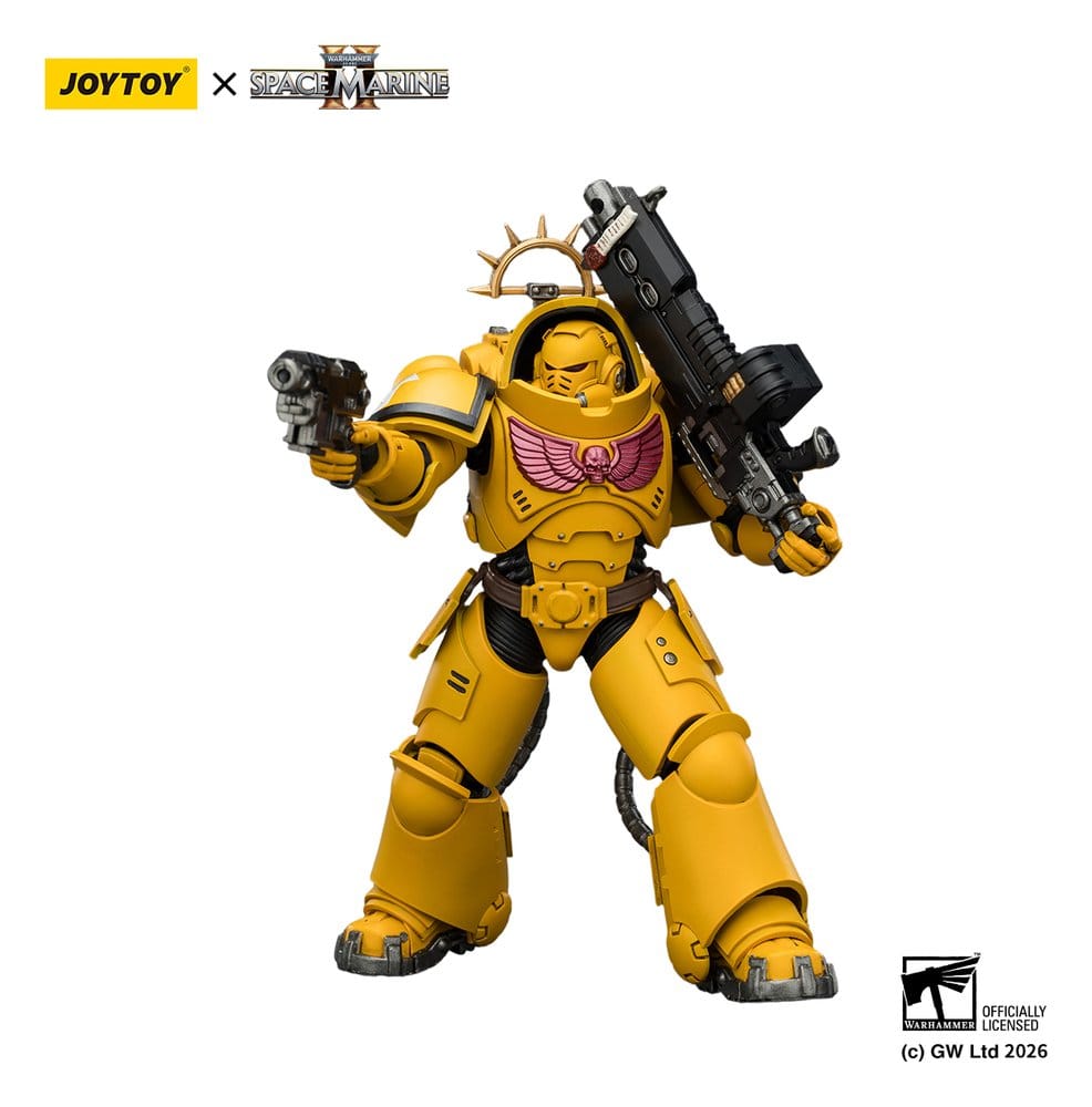🧪 LAB | SU ORDINAZIONE Warhammer 40,000 Action Figure Game Edition Imperial Fists Heavy Intercessor 13 cm
