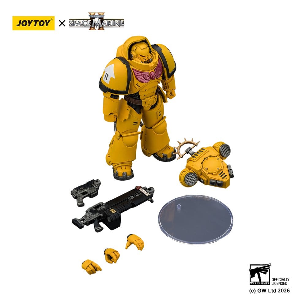 🧪 LAB | SU ORDINAZIONE Warhammer 40,000 Action Figure Game Edition Imperial Fists Heavy Intercessor 13 cm