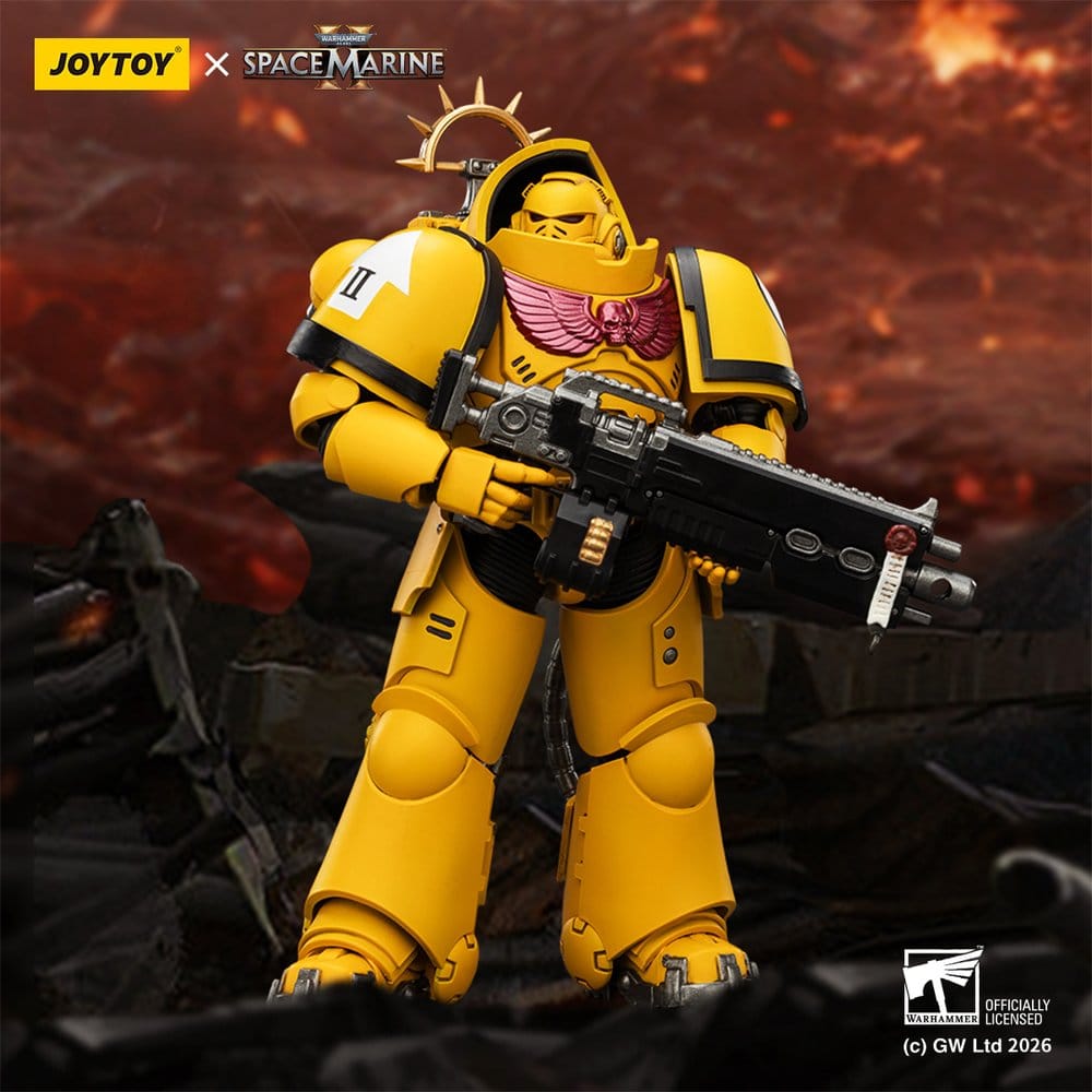 🧪 LAB | SU ORDINAZIONE Warhammer 40,000 Action Figure Game Edition Imperial Fists Heavy Intercessor 13 cm