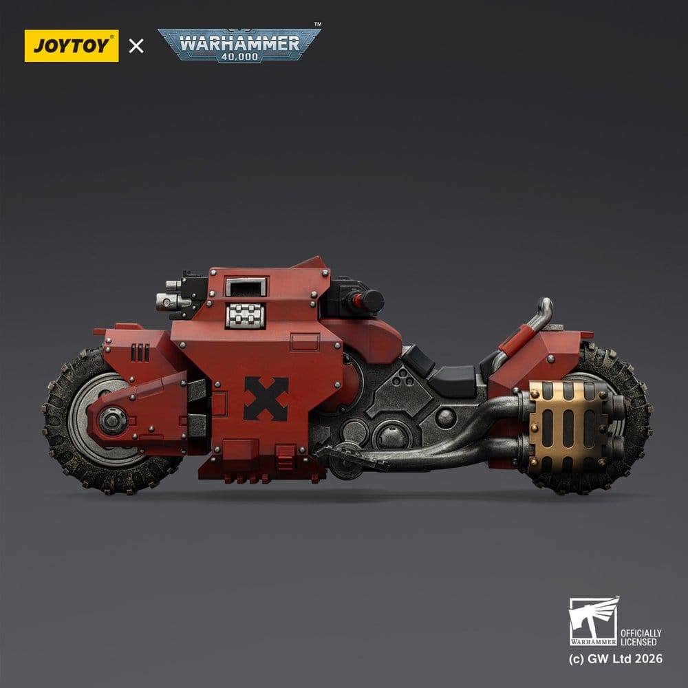 🧪 LAB | SU ORDINAZIONE Warhammer 40,000 Raider-pattern Combat Bike Blood Angels with twin-linked bolt rifles 22 cm