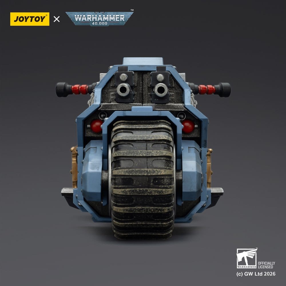 🧪 LAB | SU ORDINAZIONE Warhammer 40,000 Raider-pattern Combat Bike Space Wolves with twin-linked bolt rifles 22 cm