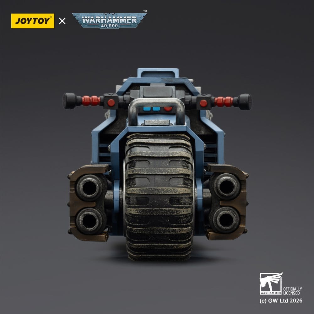 🧪 LAB | SU ORDINAZIONE Warhammer 40,000 Raider-pattern Combat Bike Space Wolves with twin-linked bolt rifles 22 cm