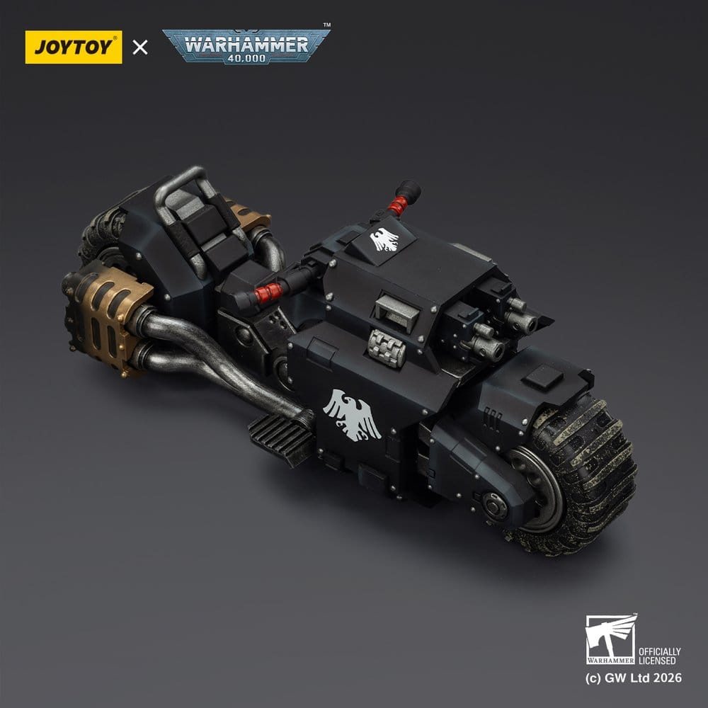 🧪 LAB | SU ORDINAZIONE Warhammer 40,000 Raider-pattern Combat Bike Raven Guard with twin-linked bolt rifles 22 cm