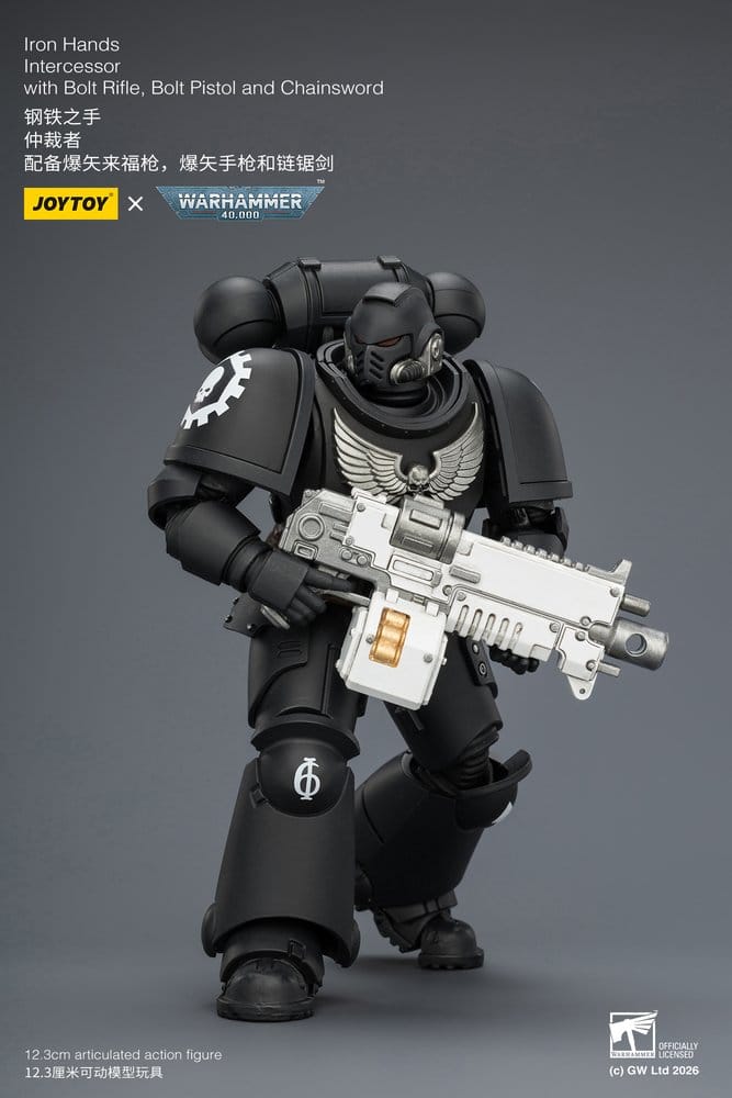 🧪 LAB | SU ORDINAZIONE Warhammer 40,000 Action Figure Iron Hands Intercessor 12 cm