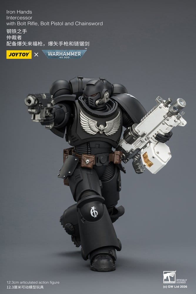 🧪 LAB | SU ORDINAZIONE Warhammer 40,000 Action Figure Iron Hands Intercessor 12 cm