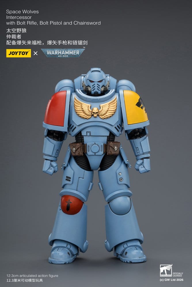 🧪 LAB | SU ORDINAZIONE Warhammer 40,000 Action Figure Space Wolves Intercessor 12 cm