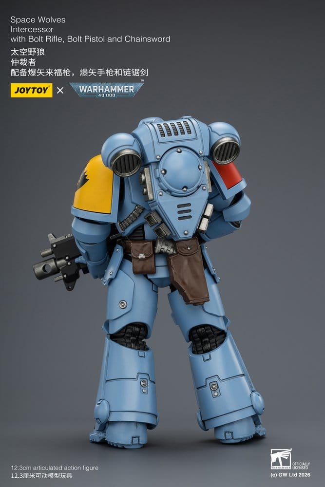 🧪 LAB | SU ORDINAZIONE Warhammer 40,000 Action Figure Space Wolves Intercessor 12 cm