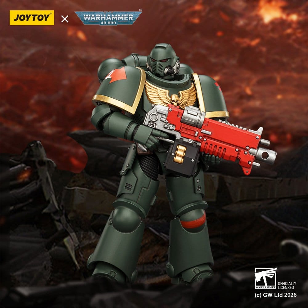 🧪 LAB | SU ORDINAZIONE Warhammer 40,000 Action Figure Dark Angels Intercessor 12 cm