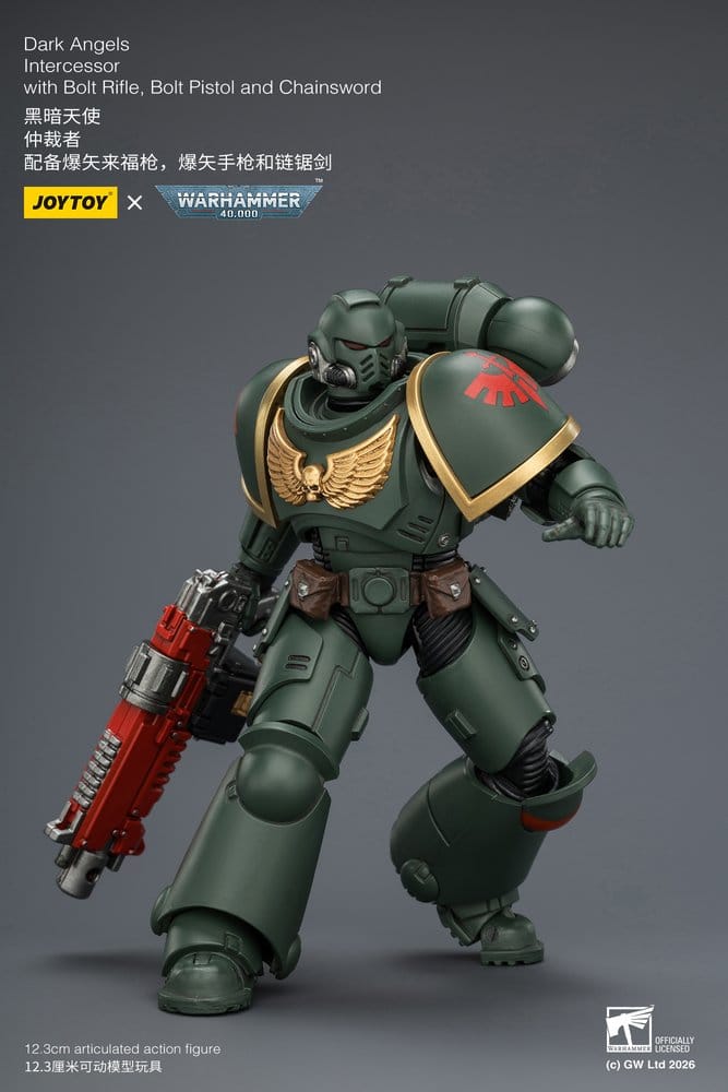 🧪 LAB | SU ORDINAZIONE Warhammer 40,000 Action Figure Dark Angels Intercessor 12 cm