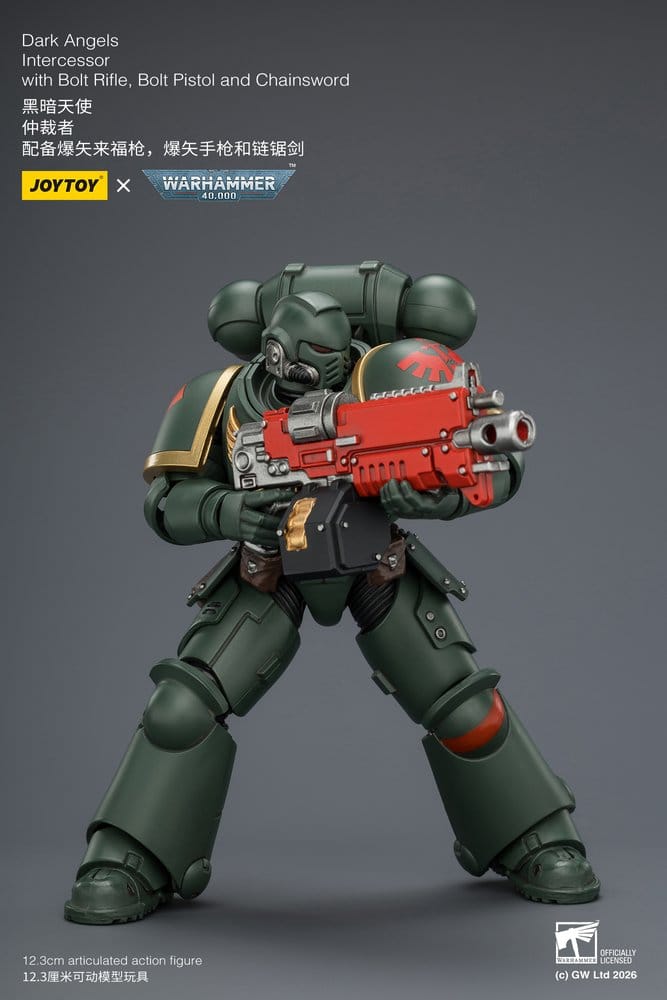 🧪 LAB | SU ORDINAZIONE Warhammer 40,000 Action Figure Dark Angels Intercessor 12 cm