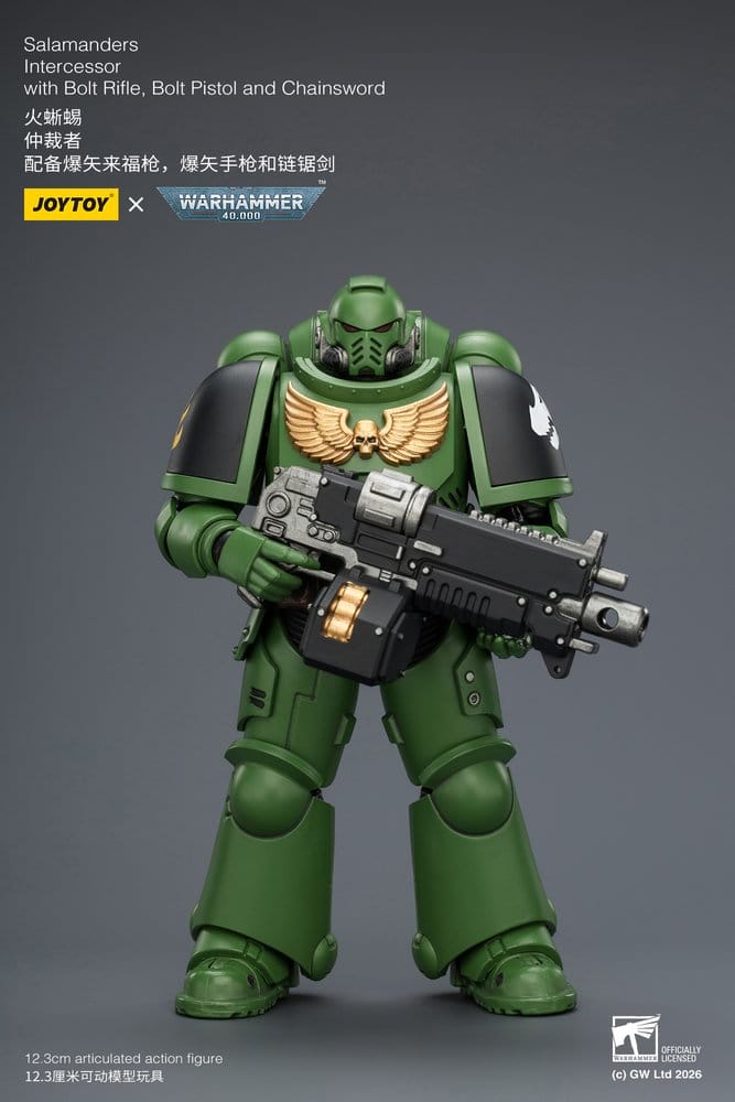 🧪 LAB | SU ORDINAZIONE Warhammer 40,000 Action Figure Salamanders Intercessor 12 cm