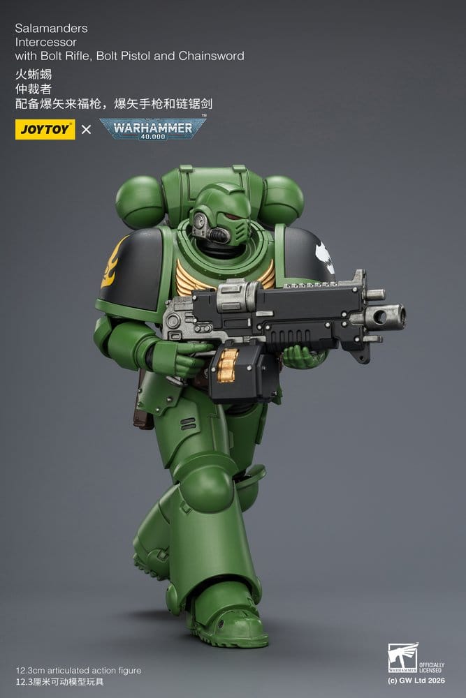 🧪 LAB | SU ORDINAZIONE Warhammer 40,000 Action Figure Salamanders Intercessor 12 cm